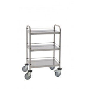 Guéridon En Inox 3 Plateaux